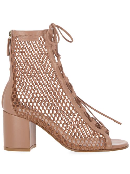 Dark blush  open-knit boot Gianvito Rossi | G5063870RICNGIPRLP